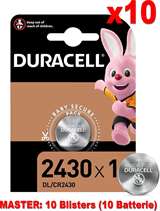 Duracell (10 Confezioni) Duracell Lithium Batterie 1pz Bottone DL/CR2430